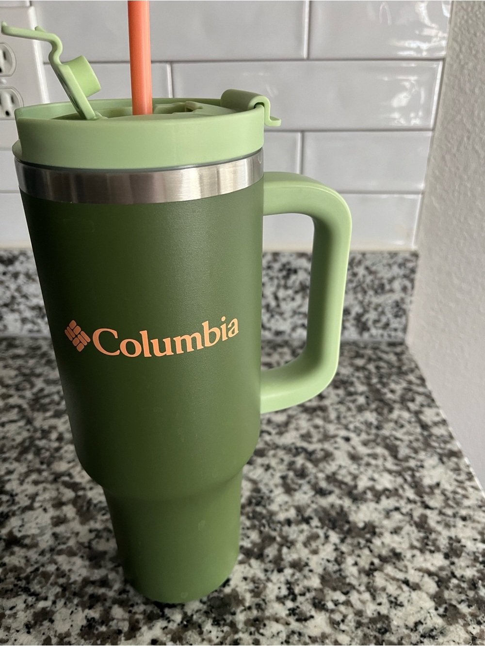 Columbia Stainless Steel Vacuum Tumbler with Handle - 40 oz